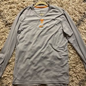 GRAY UNIVERSITY OF TENNESSEE NIKE DRI-FIT LONG SLEEVE TSHIRT